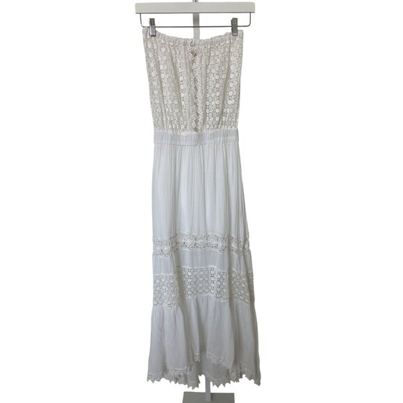 Ramy Brook Kate Strapless Crochet Maxi Dress - Picture 2 of 6